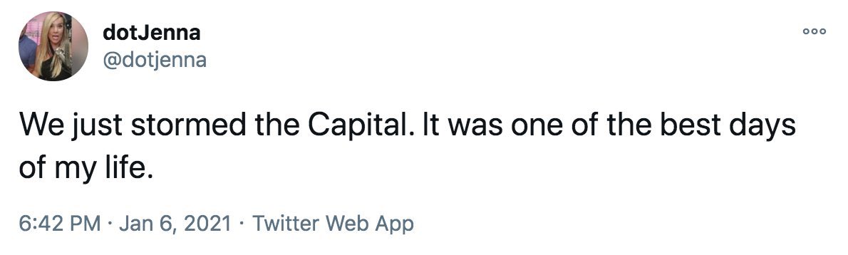 Luiseach's tweet image. my new jam is US domestic terrorists’ hangovers wearing off