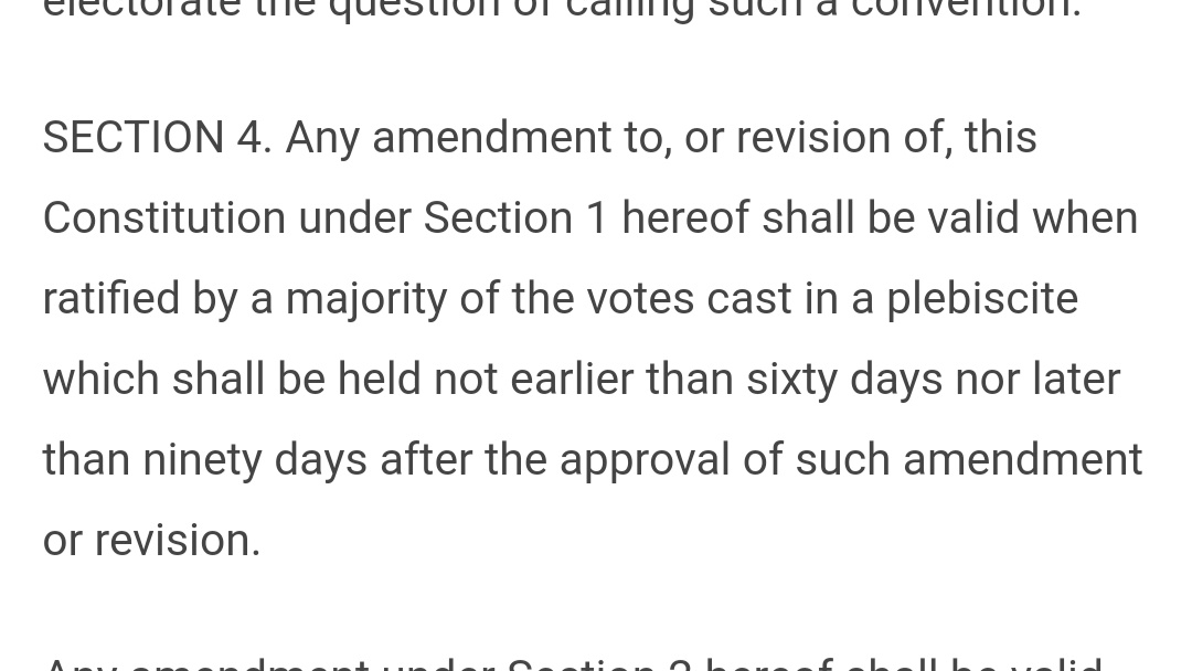 People, you need a REFERENDUM TO RATIFY A CONSTITUTIONAL DRAFT! Bakit kayó matatakot?

#SupportCharterChange 
#SupportConstitutionalReform
#ConstitutionalReformNOW
#YestoFDI #NotoNPA #GoodbyePartylists