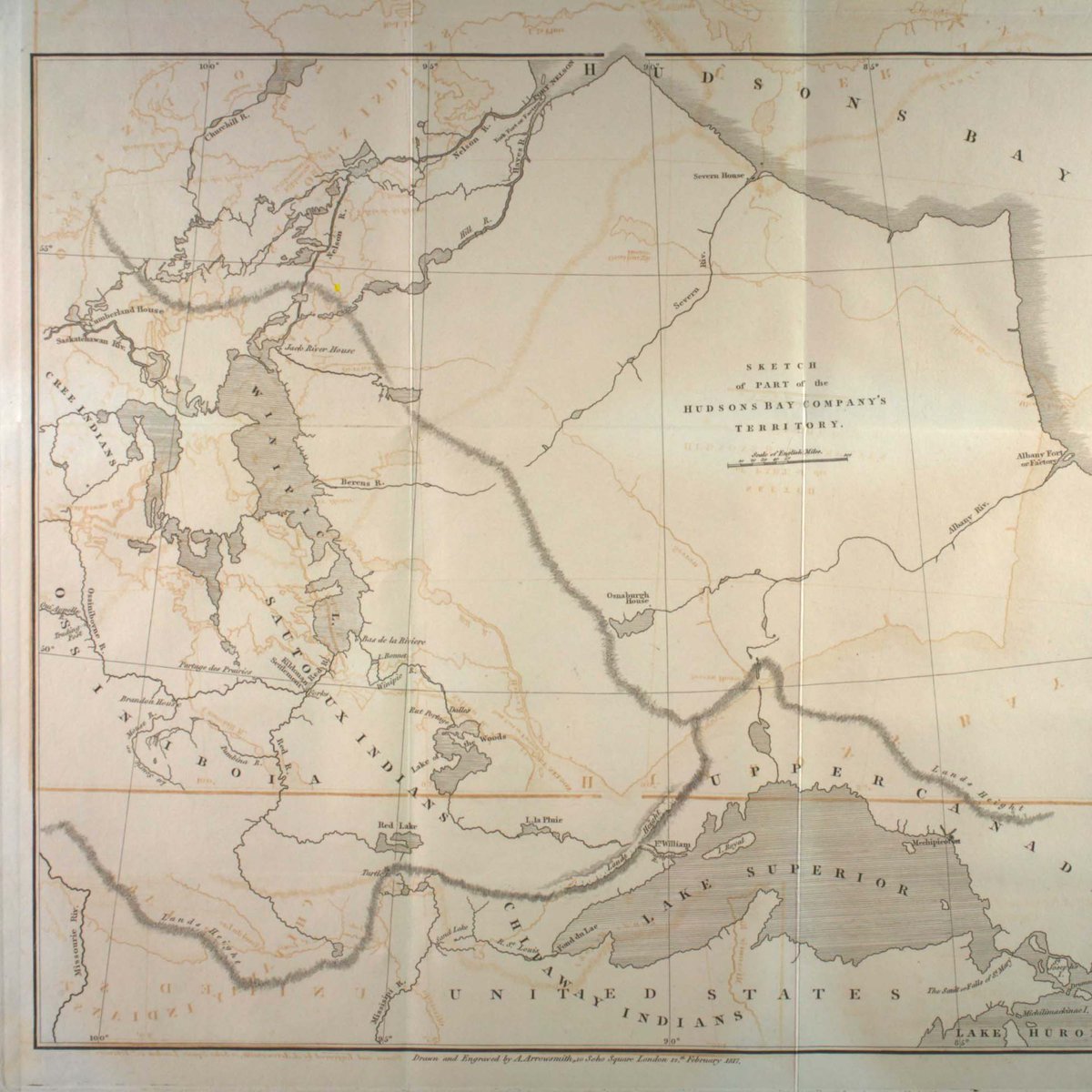 Traders of Montreal-based NWC travelled from Fort William (site of today's Thunder Bay) to Lake of the Woods, down the Winnipeg River to Lake Winnipeg. From there they could head south on the Red River or west on the Saskatchewan River. Either way, they needed provisions.