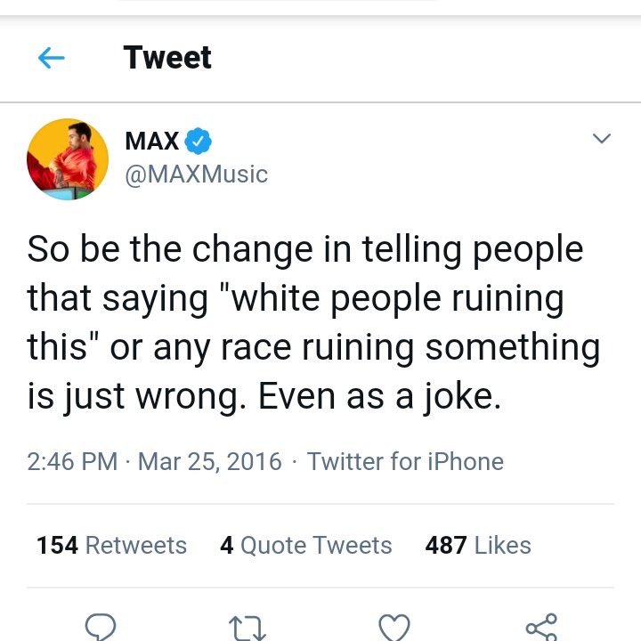 He believes in reverse racism. There can not be reverse racism, the oppressed can not feel superior to their oppressor. That’s not how it works. Being picked on or bullied does not make a white person a victim of racism.