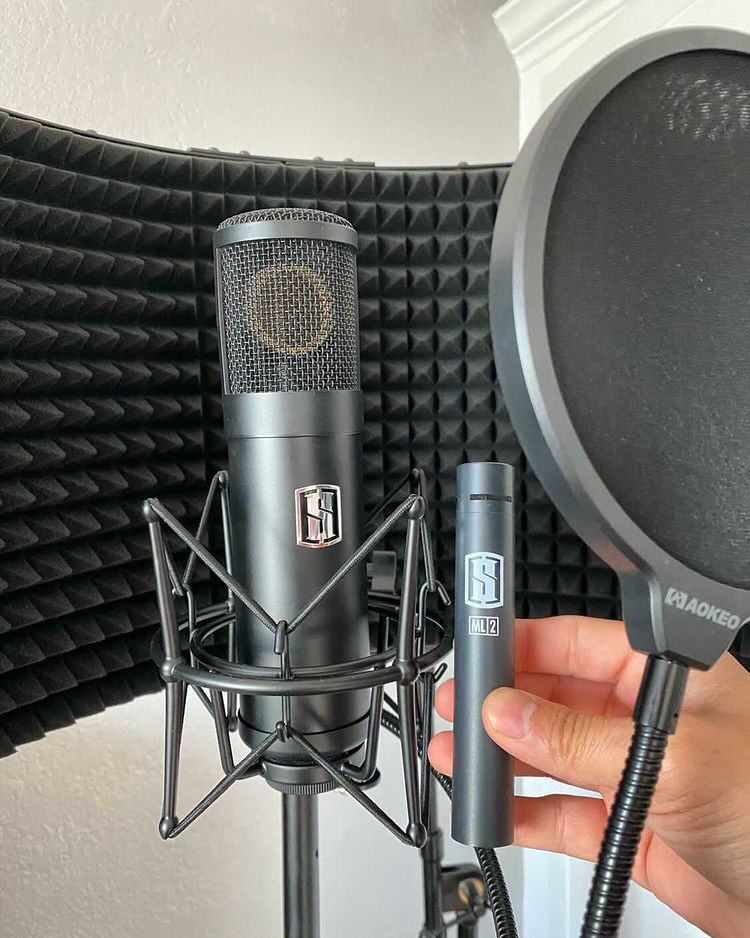 Can't think of a more iconic duo ✨ Thanks to <a href="/coffeechamba/">Coffee Guzman</a> for sharing this awesome snap of the ML-1 and ML-2 🎤 We love seeing how you’re using your Slate Digital tools! Tag us in your photos &amp; use #AtHomeWithSlateDigital for a chance to be featured! 📸