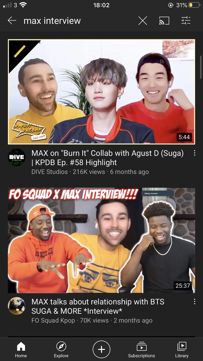 All of Max interviews are about and mention Y00ng1 on YouTube.