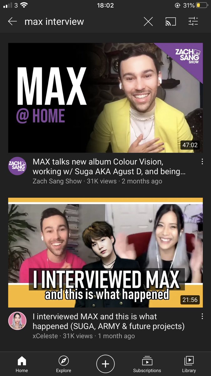 All of Max interviews are about and mention Y00ng1 on YouTube.