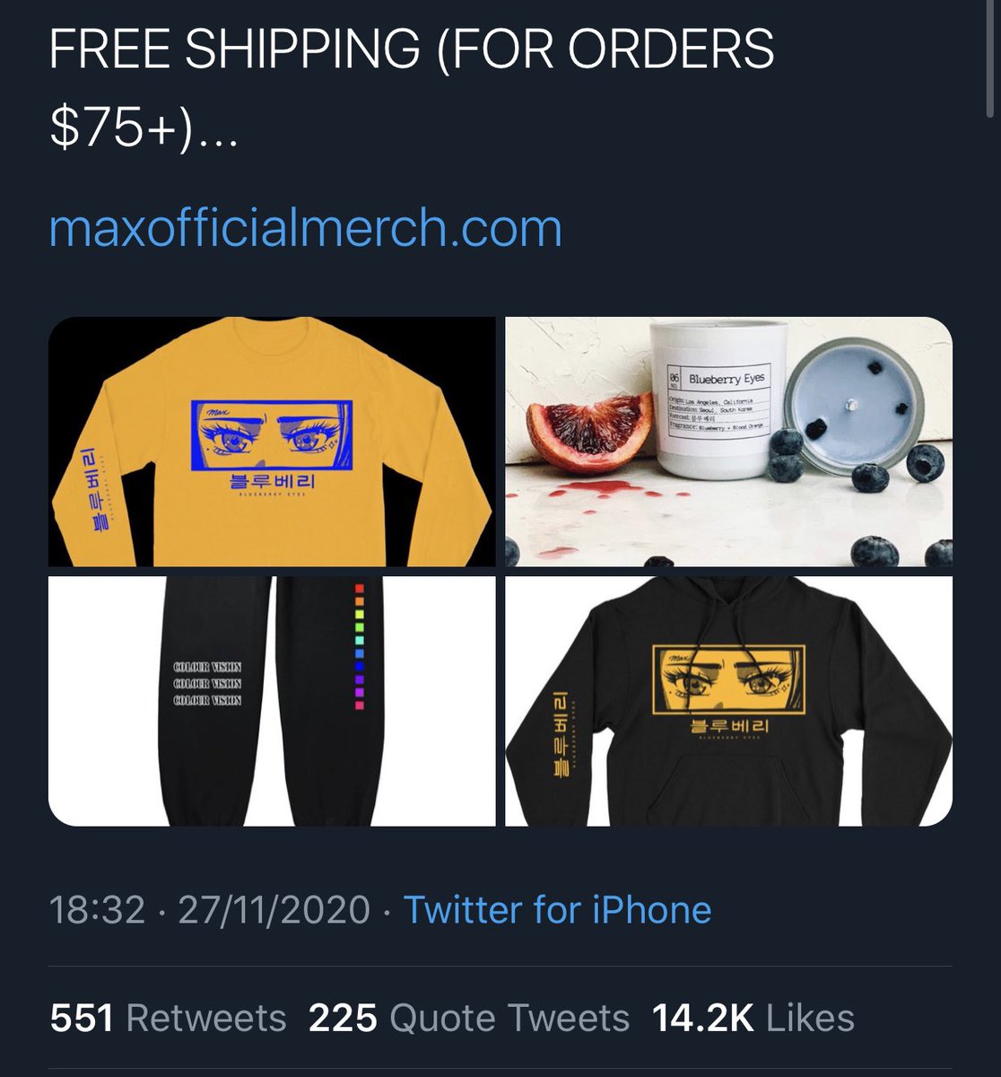 It’s just interesting how Max has tweeted 289 times last year and half mentioned 5uga or B75 or AR/MY... where are his tweets to his own fans? Why does his merch have K0rean on it?