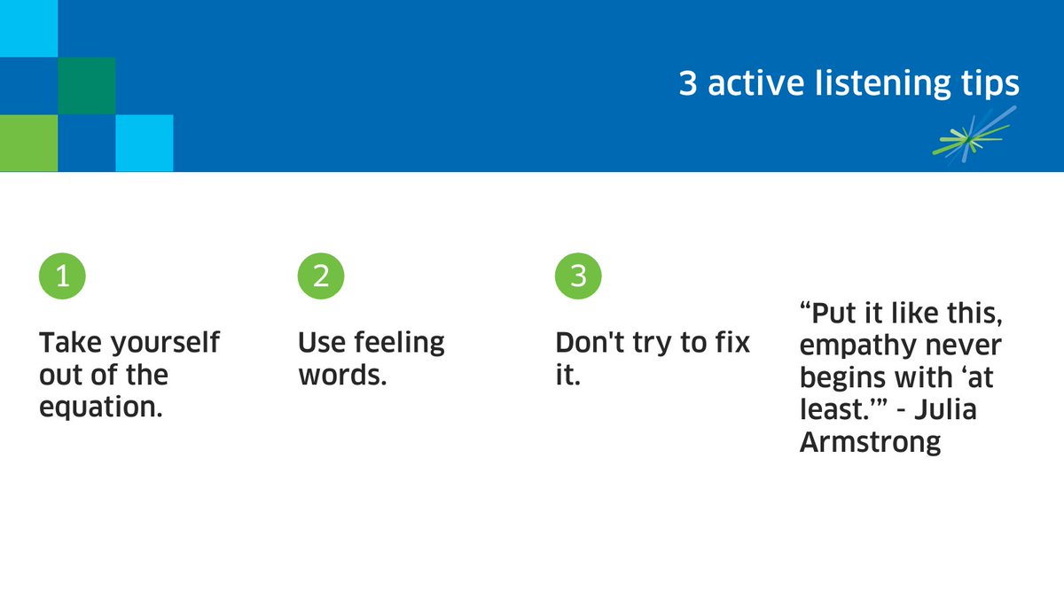 MHCC_'s tweet photo. This winter, many of us are going to be called on to support friends and family at a distance. It's became clear that active listening is a skill we all need to develop. We talked to 3 @KidsHelpPhone volunteers to get some tips: https://t.co/nf22MJbSiw #BellLetsTalk https://t.co/nuaubPHlBB