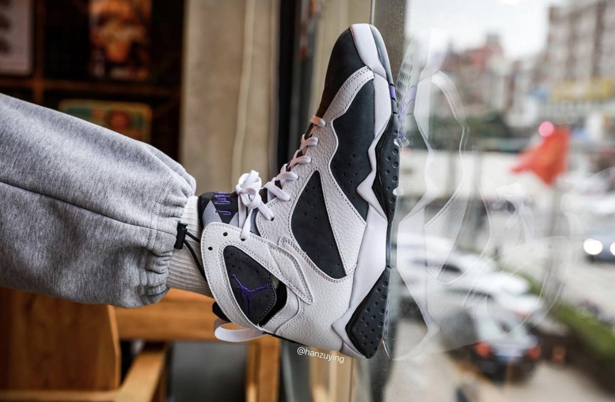 flint jordan 7 on feet