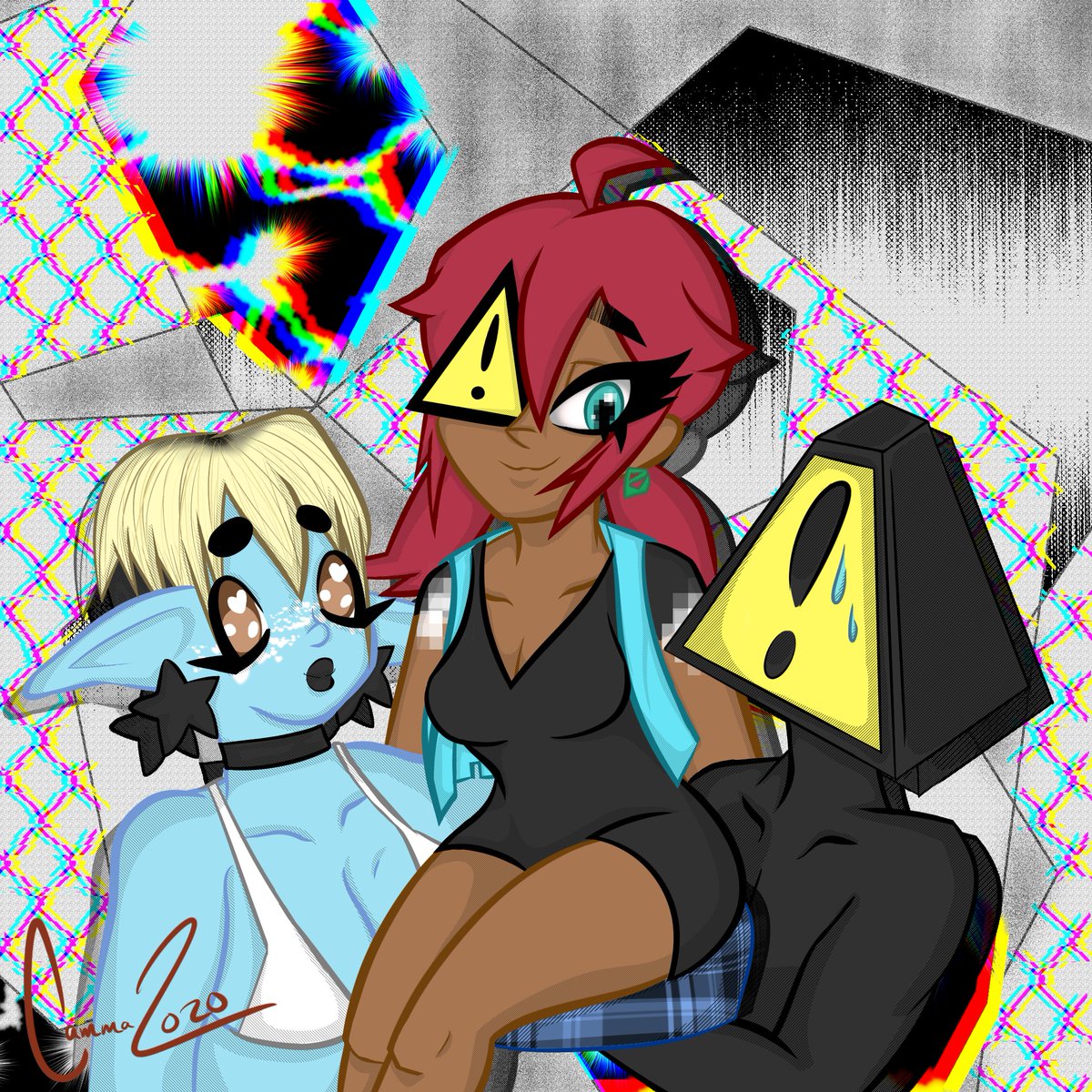 code99e's tweet image. First speedpaint drawing (of last year)