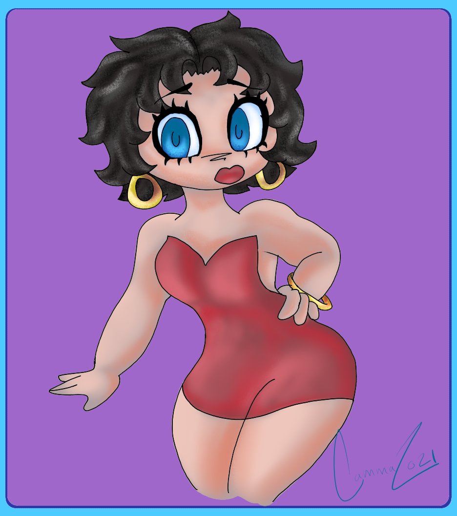 code99e's tweet image. First Fanart Fridays speedpaint - Betty Boop (I had to do it twice since the first time didn't record right)