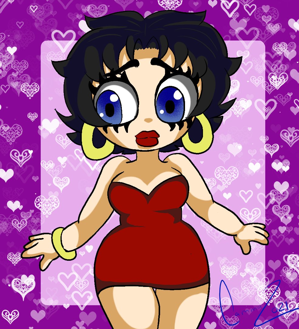 code99e's tweet image. First Fanart Fridays speedpaint - Betty Boop (I had to do it twice since the first time didn't record right)