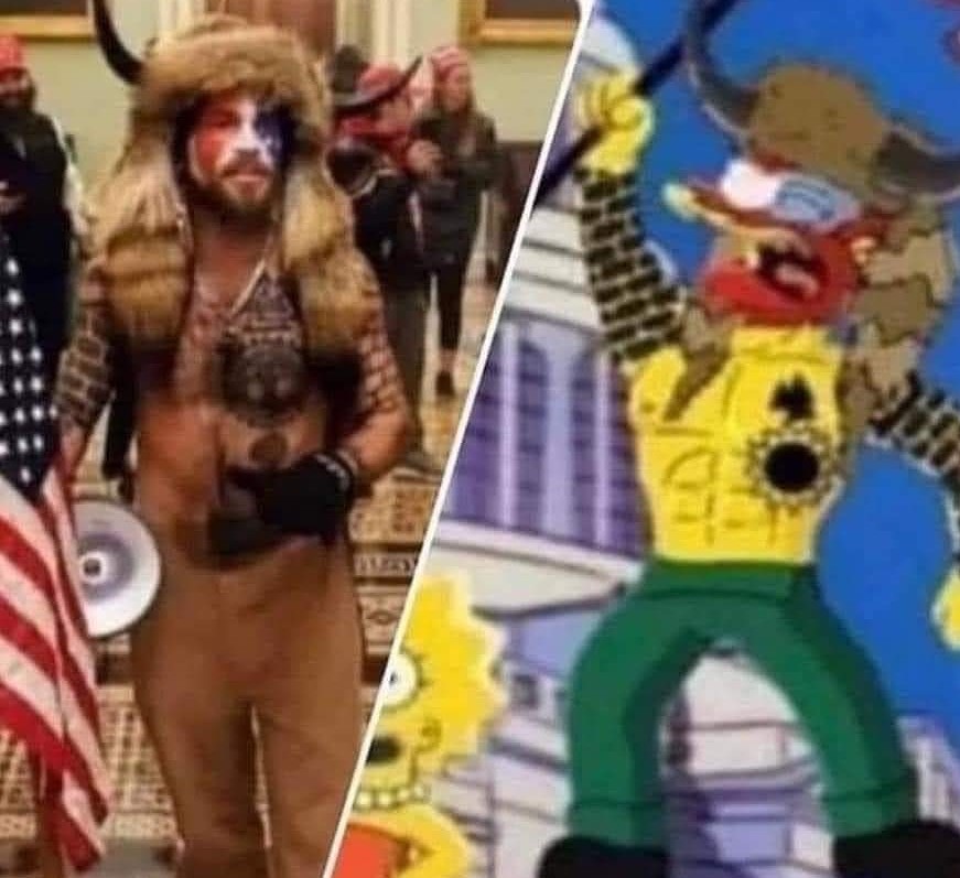 Kymberleighe's tweet photo. I think The Simpsons can predict the future.  😂 https://t.co/WayTMPQT0A