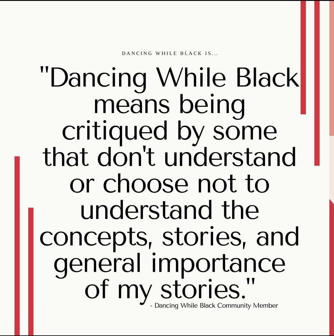 DancingWhileBlk's tweet photo. Black bodies seen,
Black voices heard,
Black freedom in practice,
Black joy ritualized,
Black stories conceptualized!
Wishing you gentleness, ease and confirmation that we understand what it means to Dance While Black!
#DancingWhileBlack
#DancingWhileBlackCommunity https://t.co/Vbu2TZmraI