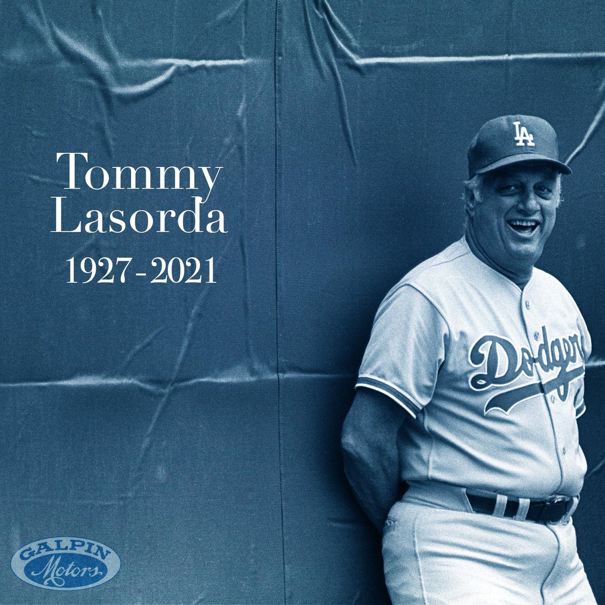 Farewell to the Hall of Fame legend and <a href="/Dodgers/">Los Angeles Dodgers</a> Manager, Tommy Lasorda. You will forever be in our hearts - thank you for being a huge part in bringing 2 World Series titles to our homes. 💙⚾ #2 #BlueHeaven