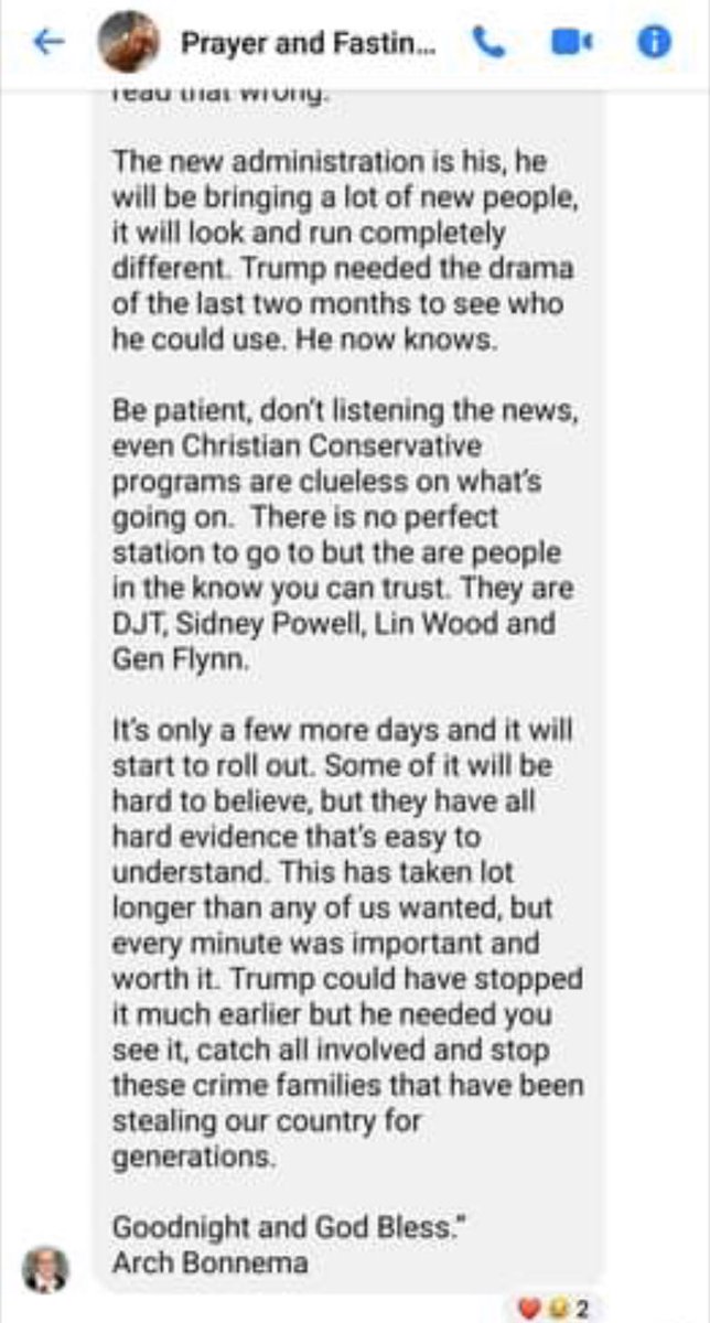 davenewworld_2's tweet image. In case you're wondering what QAnon group chats look like after January 6th