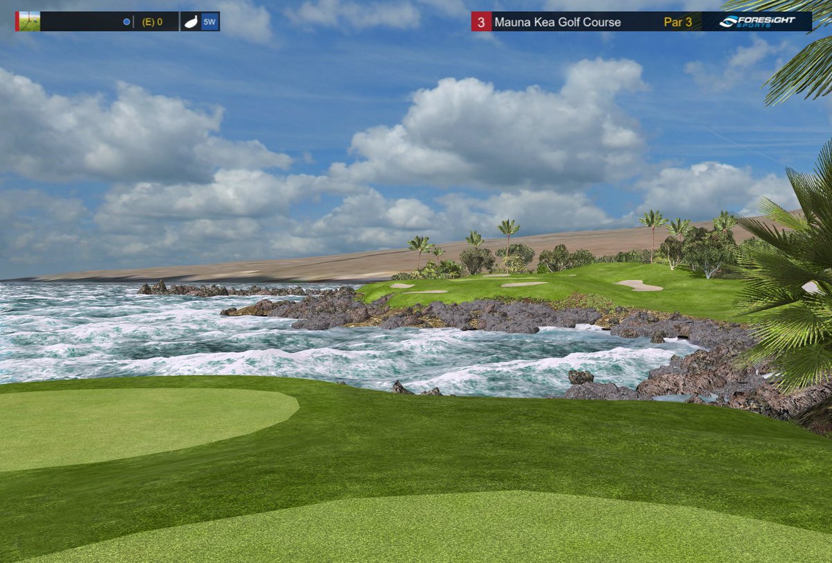 ForesightSports's tweet photo. In honor of the @pgatour season kicking off in Hawaii, here's a cool shot from one of our all-time Island favorites, which also happens to be available for play on E6 Connect for #FSX2020. 🏝️🌺🍍

@MaunaKeaGolf #HauTree #AlohaFriday #ForesightFriday https://t.co/Nk1Ilwmh4t