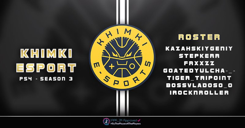Shadow League (@shadowleague2k) on Twitter photo Welcoming Another Team To Our #NBA2K21 Season 3 Current Gen Tournament!
<a href="/khimkiesports/">Khimki e-Sports</a> 🇷🇺 Roster :
• <a href="/KazahskiyGeniy/">DatBoyMyth</a>
• <a href="/StepKerr/">StepKerr 🇷🇺🧠</a>
• <a href="/frxxzz/">freeze</a>
• @Yulcha_2K
• <a href="/TiGeR_trlPoint/">Nik§aVÀ🦉</a>
• <a href="/BossVladoss/">BossVlados0_0</a>
• <a href="/iRockNRoller1/">iRockNRoller</a>
Good Luck !
#TheGreatestForTheGreatest 🍁 Welcoming Another Team To Our #NBA2K21 Season 3 Current Gen Tournament!
<a href="/khimkiesports/">Khimki e-Sports</a> 🇷🇺 Roster :
• <a href="/KazahskiyGeniy/">DatBoyMyth</a>
• <a href="/StepKerr/">StepKerr 🇷🇺🧠</a>
• <a href="/frxxzz/">freeze</a>
• @Yulcha_2K
• <a href="/TiGeR_trlPoint/">Nik§aVÀ🦉</a>
• <a href="/BossVladoss/">BossVlados0_0</a>
• <a href="/iRockNRoller1/">iRockNRoller</a>
Good Luck !
#TheGreatestForTheGreatest 🍁