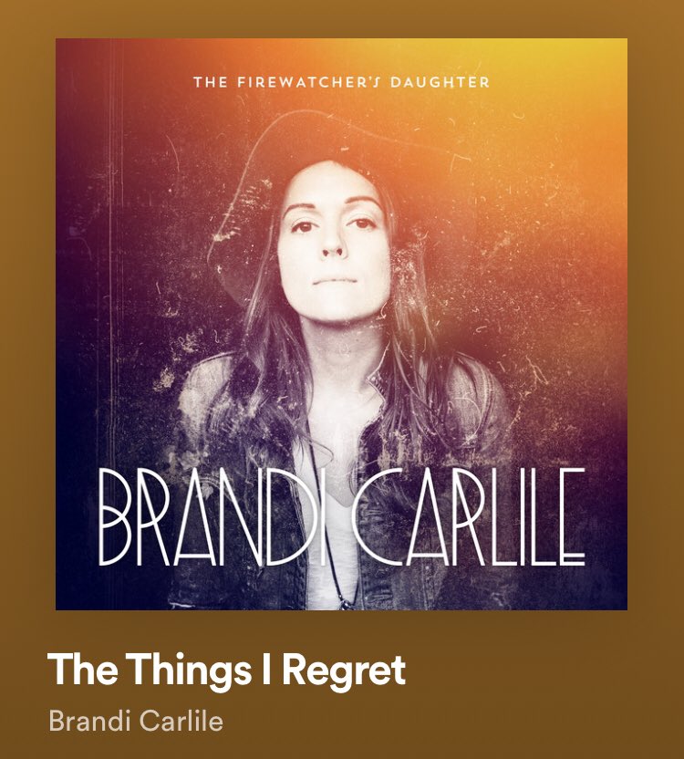 brandi carlile • kya ~ the things i regret + the story