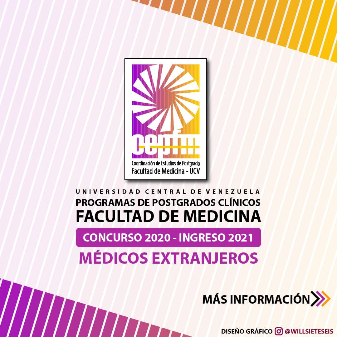 NotiMedUCV's tweet photo. MÉDICOS EXTRANJEROS:
El material de información (BAREMO) y las instrucciones para la inscripción en el concurso se obtendrán únicamente mediante el siguiente enlace: https://t.co/dLs1nis0Cx https://t.co/xilVWJqpbn