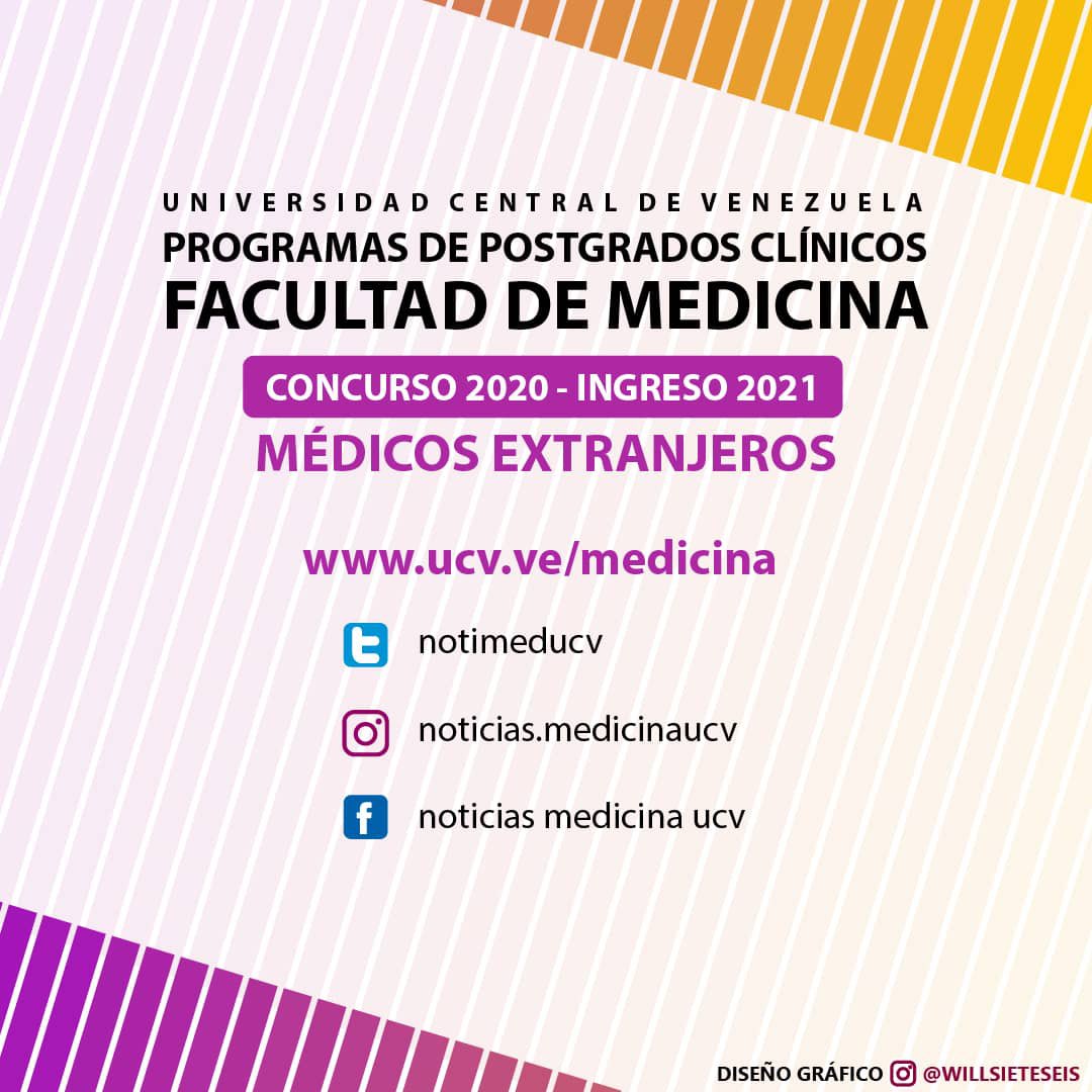 NotiMedUCV's tweet photo. MÉDICOS EXTRANJEROS:
El material de información (BAREMO) y las instrucciones para la inscripción en el concurso se obtendrán únicamente mediante el siguiente enlace: https://t.co/dLs1nis0Cx https://t.co/xilVWJqpbn