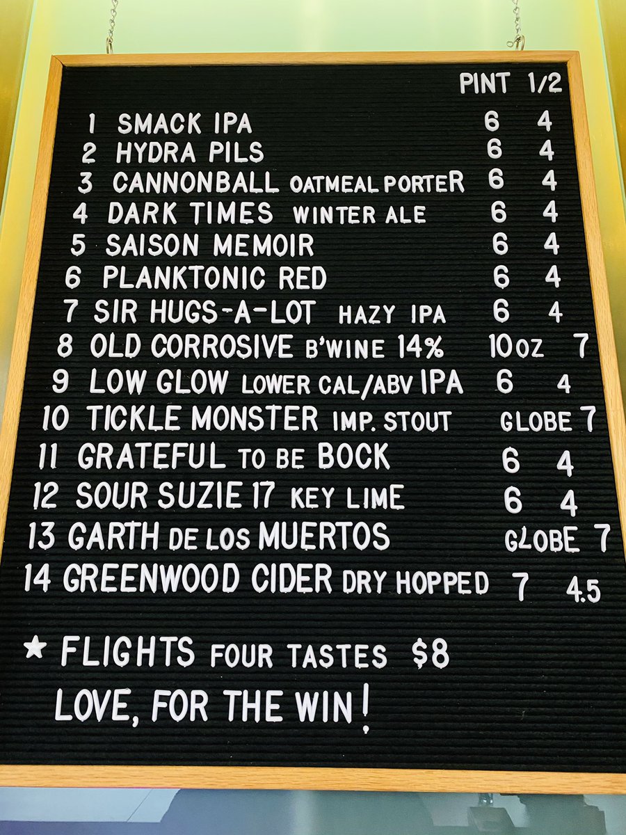 Diversify your Beerfolio!

On tap, in cans, or growlers to-go! Come on down to the taproom!

Happy Friday!