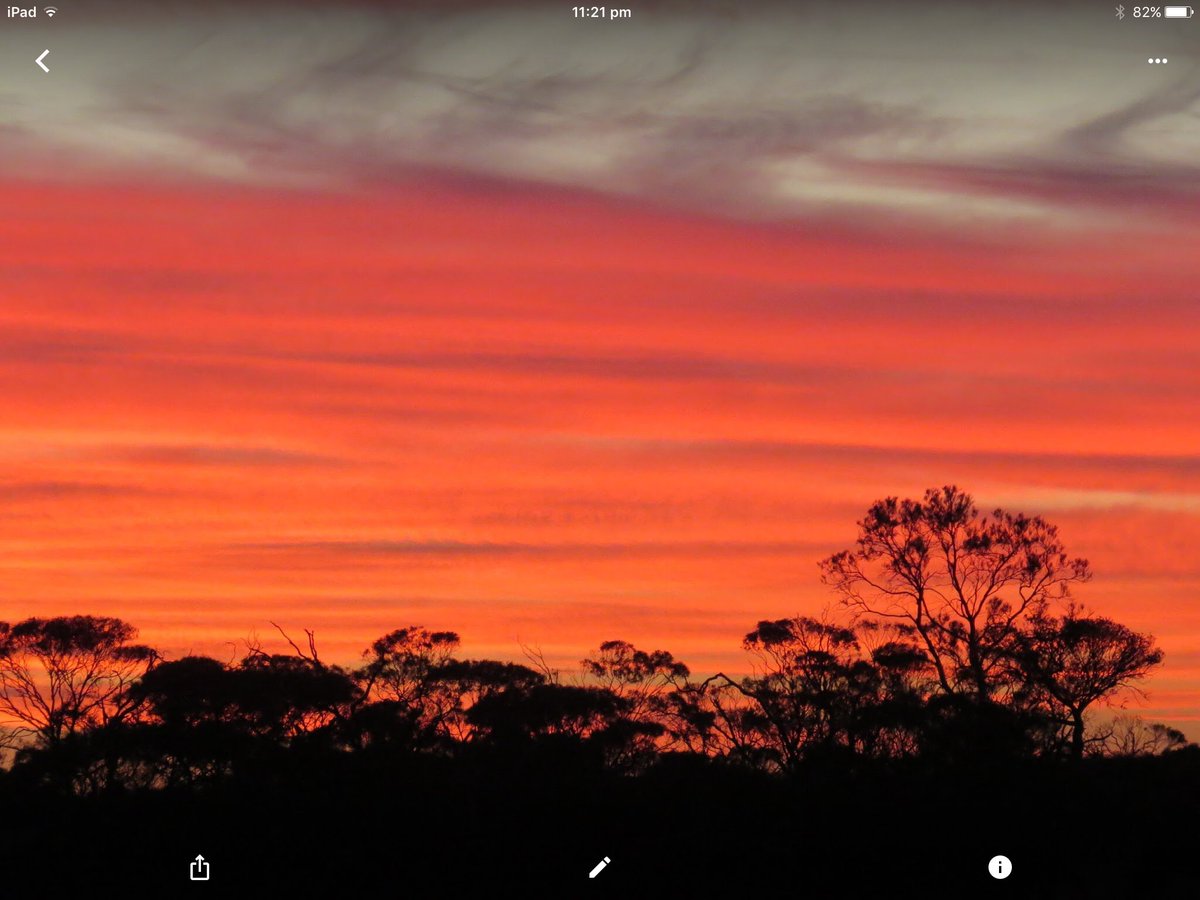 Lyntap's tweet image. Sunset in outback Victoria, Australia. Wish I was there!