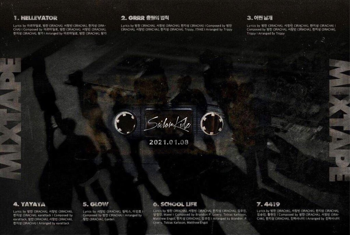 SAILORKIDZTWT's tweet photo. ๐ฆ๐๐๐๐ข๐ฅ KID๐ PRE-DEBUT ALBUM
< Mixtape > Official Tracklist
โ RELEASE DATE: 14 / 01 / 21 !
#SAILORKIDZ #์ธ์ผ๋ฌํค์ฆ #SECRETGARDEN #Hellevator #MIXTAPE https://t.co/TW4EqusMCn