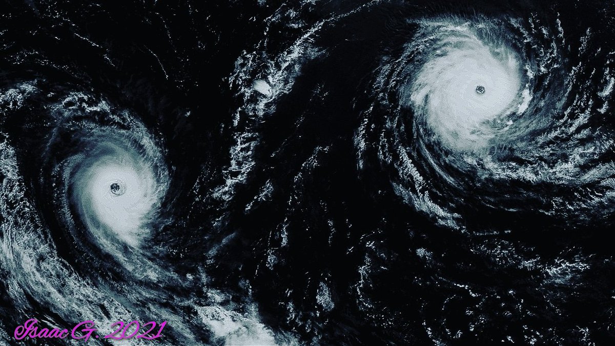 Storm_Chaser_75's tweet photo. Cyclones Amara & Bruce at 6:30UTC December 21, 2013.
Amara (Left) was a cat 4 & Bruce (Right) a cat 5 (SSHWS) at the time of this image.
Fortunately, both storms caused no deaths or Injuries.
#Cyclone #Wxhistory #Cyclonehistory #Rodrigues https://t.co/e3GBWoUdx1