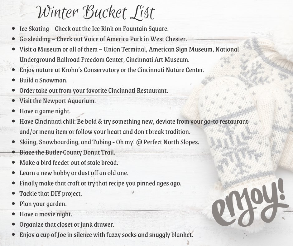 klostermanbread's tweet photo. Ice skating on @MyFountainSqr, checking out the @CincinnatiZoo's Festival of Lights, and family game nights are some of our favorite ways to spend time in the chilly winter months. What’s on your “winter bucket list”? #KlostermanBread #Cincinnati https://t.co/RJuRSuzGG6