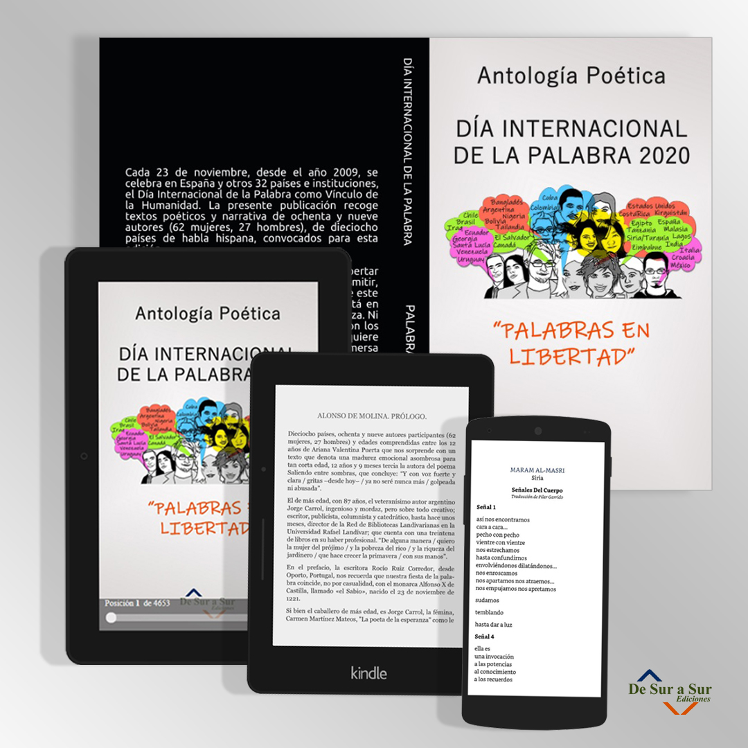 AlonsodeMolina2's tweet photo. Antología Poética
DÍA INTERNACIONAL DE LA PALABRA 2020 PALABRAS EN LIBERTAD
9 de enero, mi cumple, y este regalo que acabo de recibir, lo quiero compartir con todos ustedes.
descarga GRATIS días 9 y 10 enero https://t.co/FxxUW2lsuT