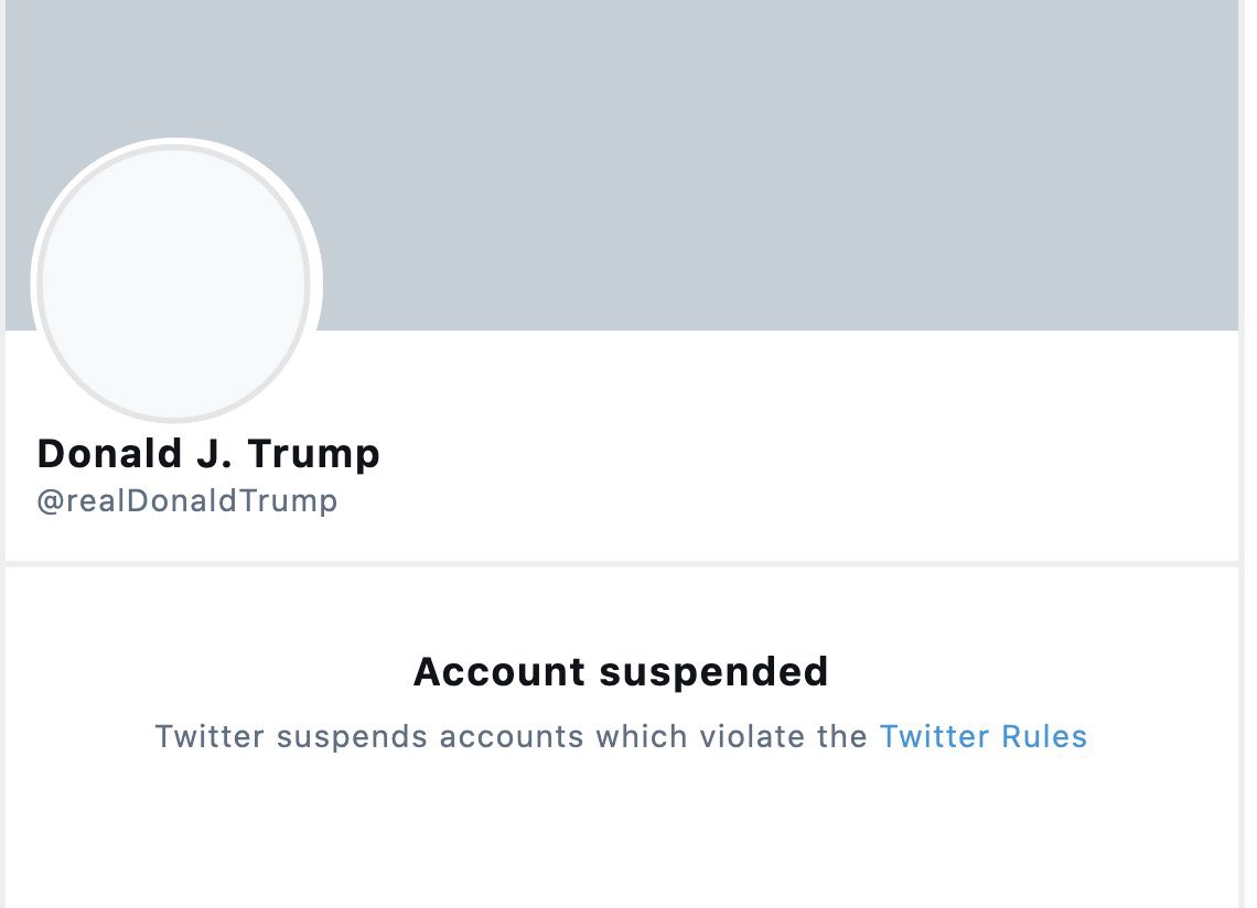 lauramhartman's tweet photo. If you can’t be trusted with a Twitter account, maybe you shouldn’t have nukes!!

#TrumpSuspended #TwitterSuspendsTrump #Twitter #TrumpTwitter #CocaineCoup #ImpeachTrumpNOW #ImpeachAndIndict https://t.co/ut52S8g4CW
