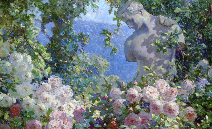 In the garden, Abbott Fuller Graves.