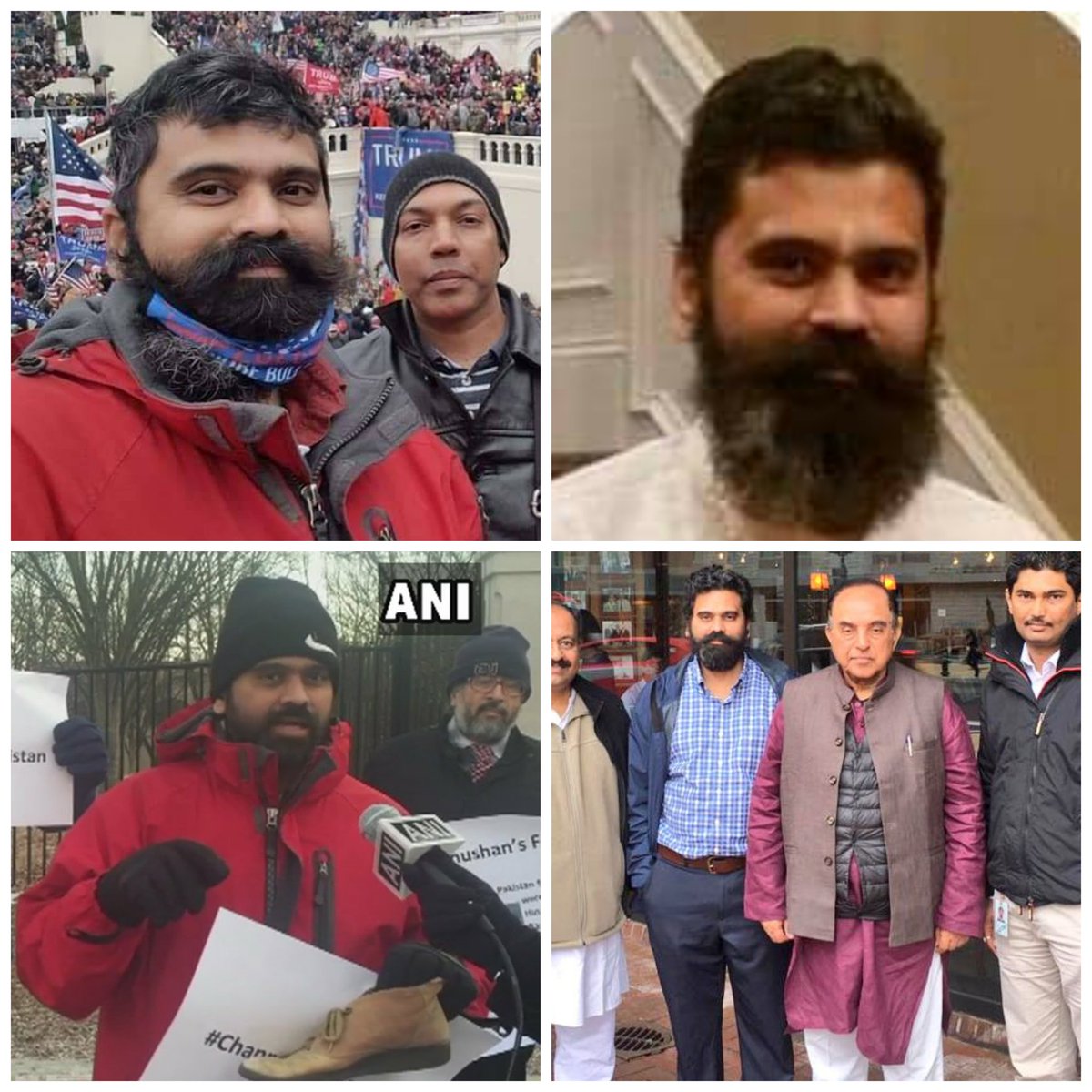 Here is one more collage of Karyakarta Krishna Gudipati. Pic 1 from recent event.Pic 2 from.his linkedin profilePic 3. During his interview to ANI in 2018. Compare the jacket he wore in 2018 and 2021.