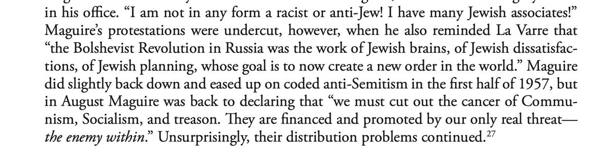 It didn't last, though -- even the smaller post-American News companies dumped the MERCURY when it became apparent they wouldn't change their content, and most of its professional journalists had all jumped ship by 1958.