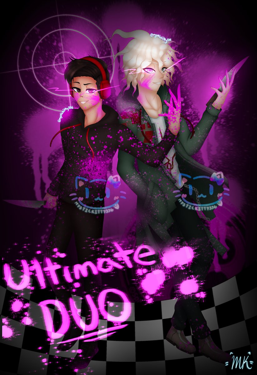 kitty_mystic's tweet photo. The Ultimate Duo - Jay and Nagito🔪🩸Here is @JayKubzScouts and Nagito Komaeda! I mainly do art on Insta @mystickitty336! If you do see this Jay, I wanna say thank you for making your videos, me and my brother love watching your videos and it makes our day better 💙✨#danganronpa https://t.co/7nb3lAjyOc
