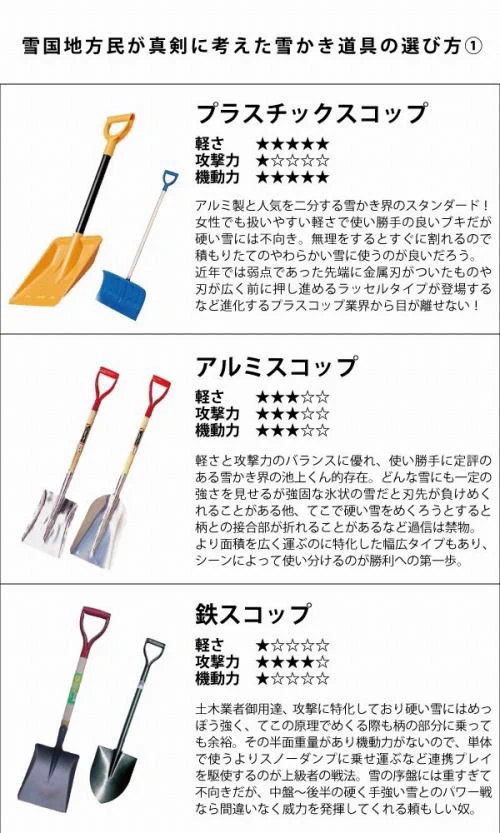雪国への移住を考えている人は必見？！雪かき道具の選び方を紹介したツイートが話題に！