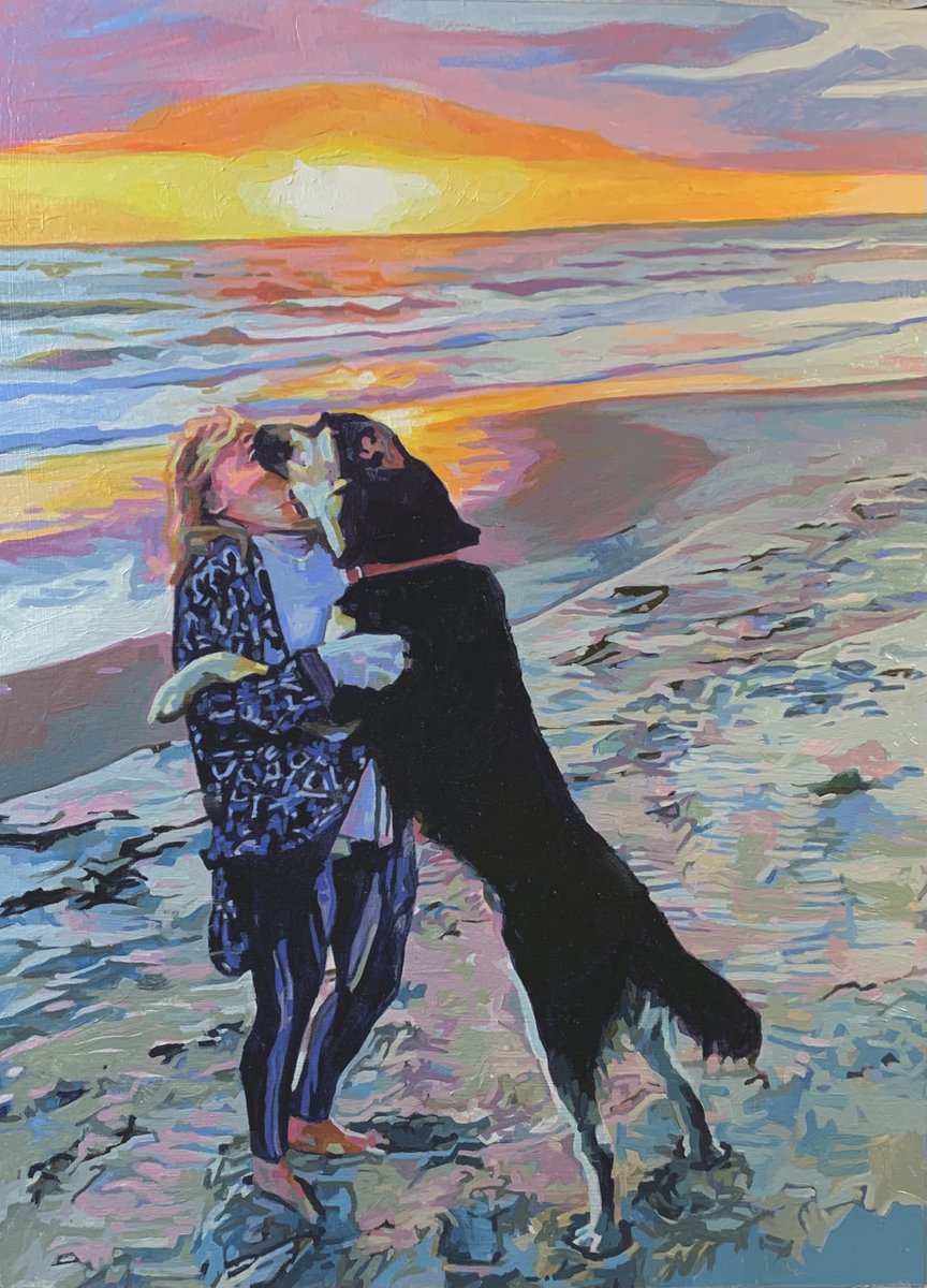 Recently completed portrait commission. 11x15", Oil on paper.