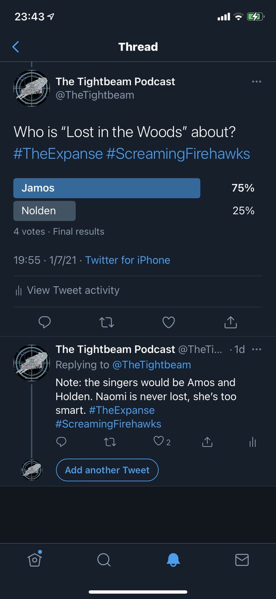 TheTightbeam's tweet photo. Y’all are the best. Thanks for indulging me. ☺️☺️☺️ #TheExpanse #ScreamingFirehawks I’m going to be laughing about this all week. #Jamos https://t.co/5NswkZmclS