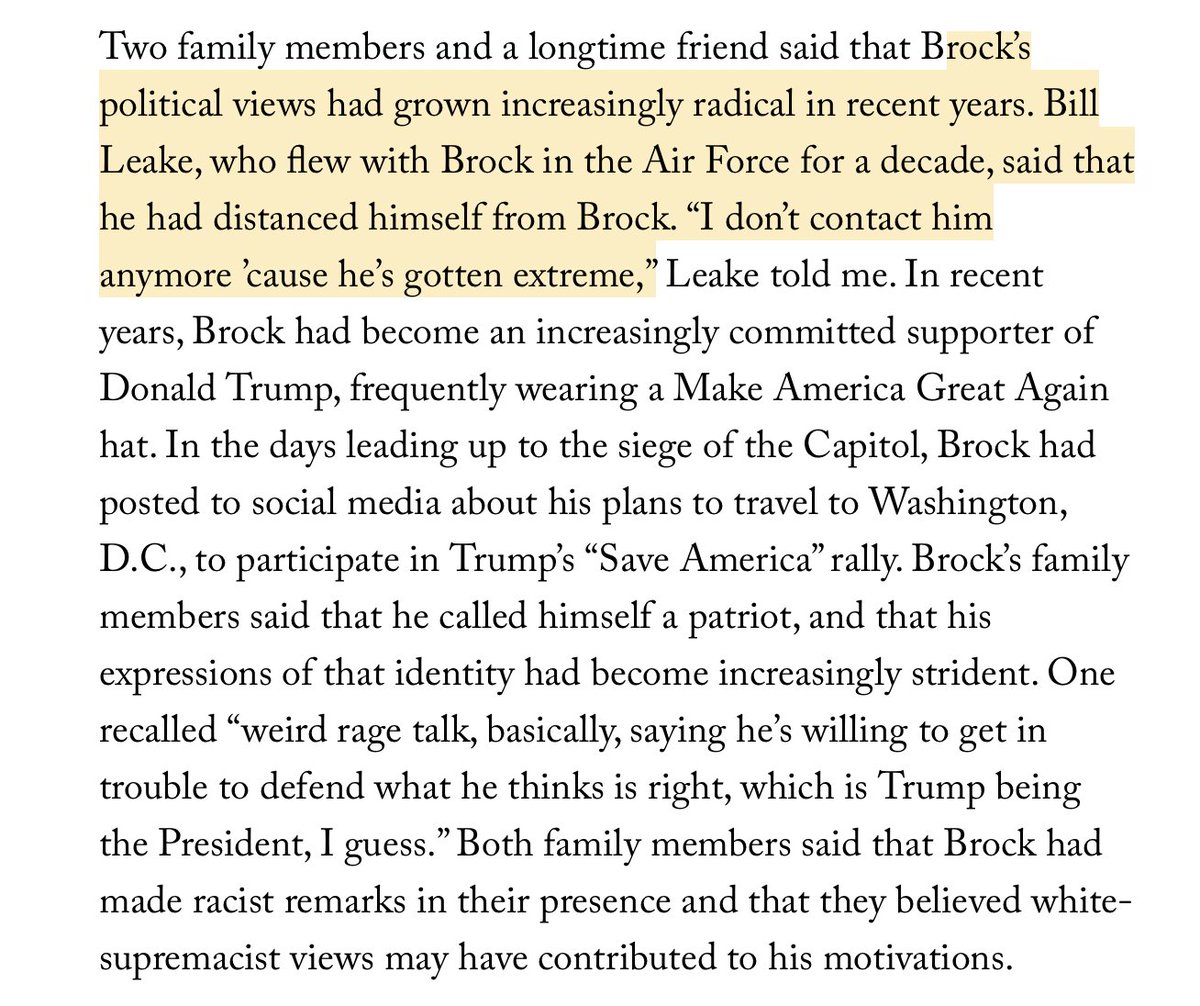 Lt.Col Brock's personal transformation from distinguished vet to political extremism and now disgraceful misconduct is essential reading.I came away disturbed by what I saw, but impressed by  @RonanFarrow's reportorial care as we investigated this man.