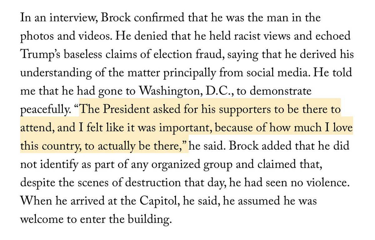 Lt.Col Brock's personal transformation from distinguished vet to political extremism and now disgraceful misconduct is essential reading.I came away disturbed by what I saw, but impressed by  @RonanFarrow's reportorial care as we investigated this man.