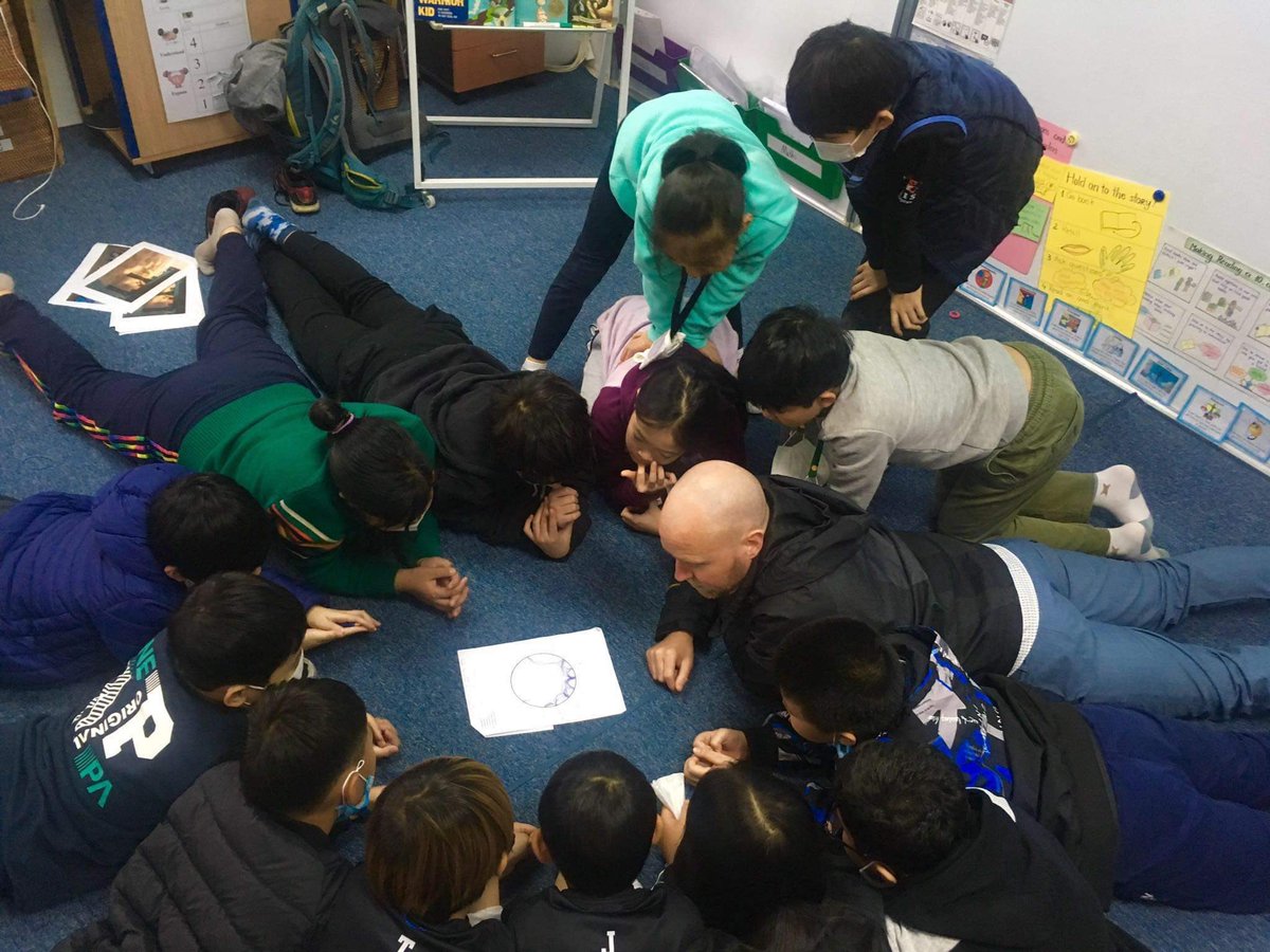 EvolvedToMrAdam's tweet photo. First #spiderwebdiscussion for 2021!! Discussing the Man video and picture analysis, reflecting on active listening strategies and #normsofcollaboration. Great initial insights and connections made between the impacts of human consumption and supply chains #ibpyp #hislearns https://t.co/aKuPp0lrn6