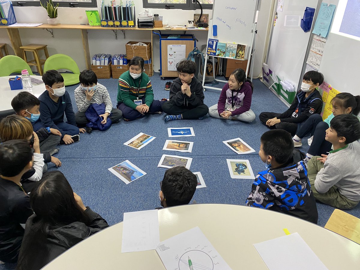 EvolvedToMrAdam's tweet photo. First #spiderwebdiscussion for 2021!! Discussing the Man video and picture analysis, reflecting on active listening strategies and #normsofcollaboration. Great initial insights and connections made between the impacts of human consumption and supply chains #ibpyp #hislearns https://t.co/aKuPp0lrn6