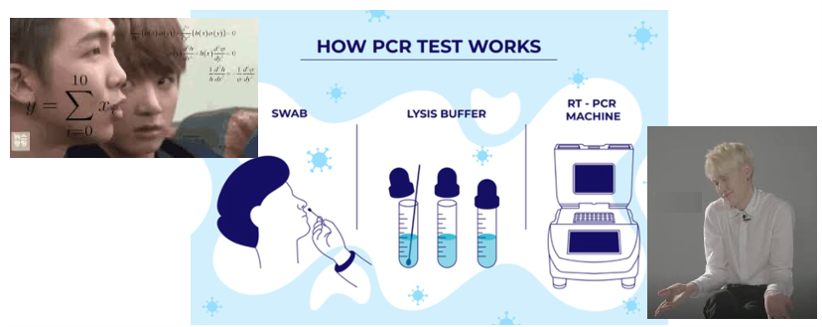 COVID is usually detected using a method called RT-PCR (reverse transcription-polymerase chain reaction). This is a common method of measuring genetic material of viruses or other pathogens to detect its presence in the body.Source: International Atomic Energy Agency