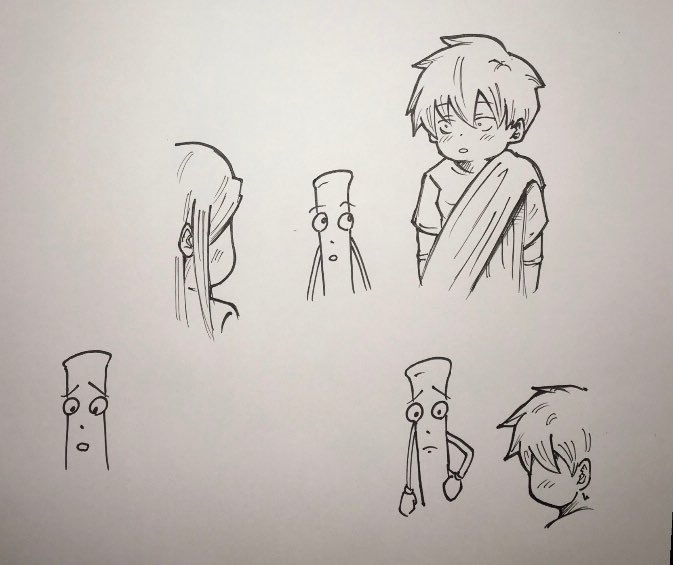 デジタルに見せかけて手描きでした 