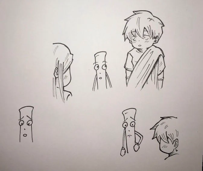 デジタルに見せかけて手描きでした 
