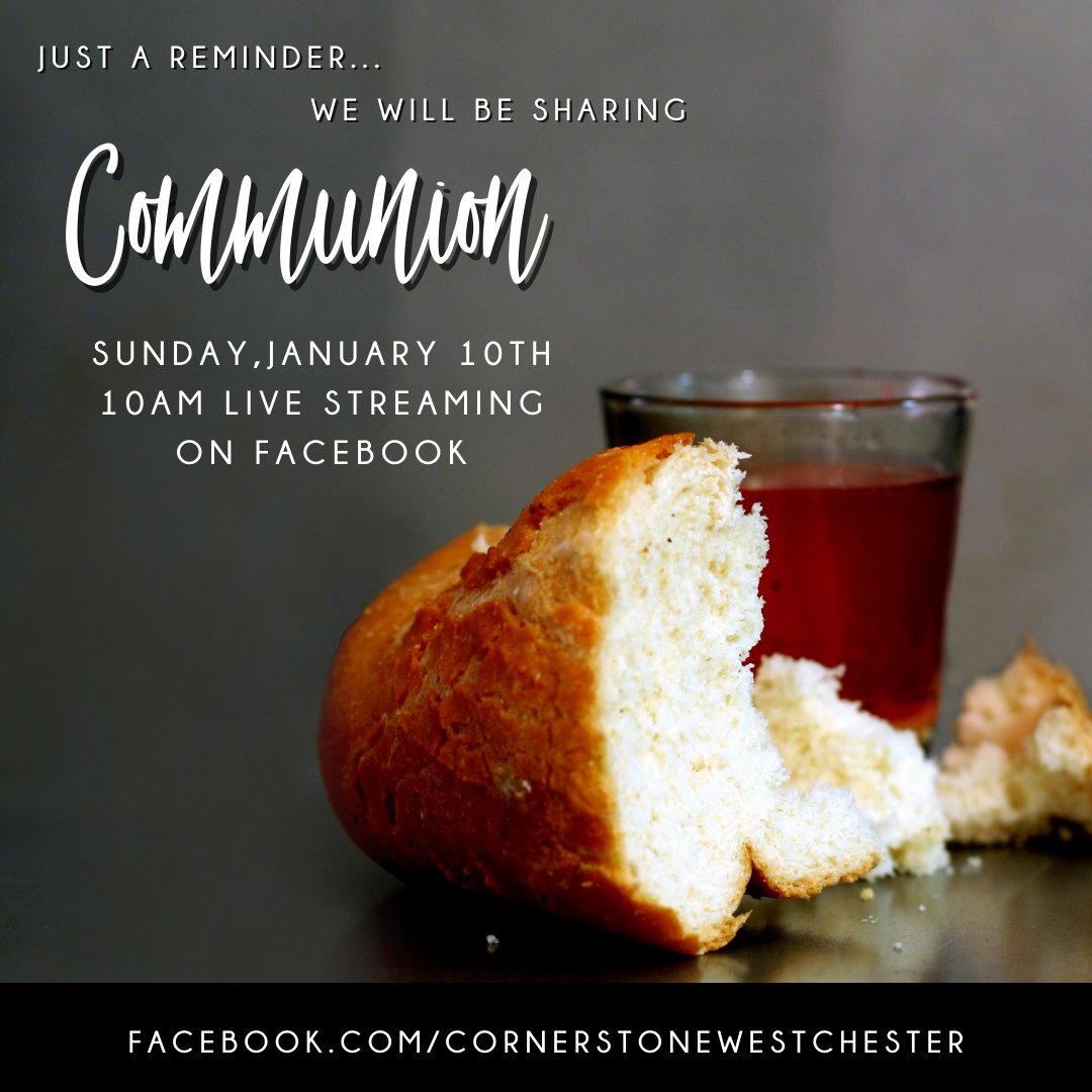 CornerstoneWC's tweet photo. Please join us in-person for service this Sunday, January 10th at 10am as we continue in our Centered Set sermon series and share Communion together.
* We will also be streaming the service live to the CCF Facebook page https://t.co/er4aW0cZrA