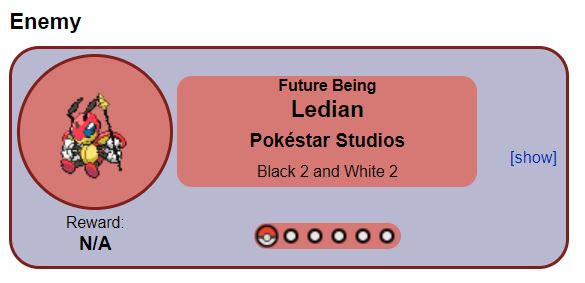 capnledian's tweet photo. was anyone going to tell me there's a movie in-universe to the pokemon maingame series starring a transgender ledian hunting humans for sport implied to be directed by john carpenter or was i just supposed to stumble upon that on bulbapedia https://t.co/ec0pXUUOMz