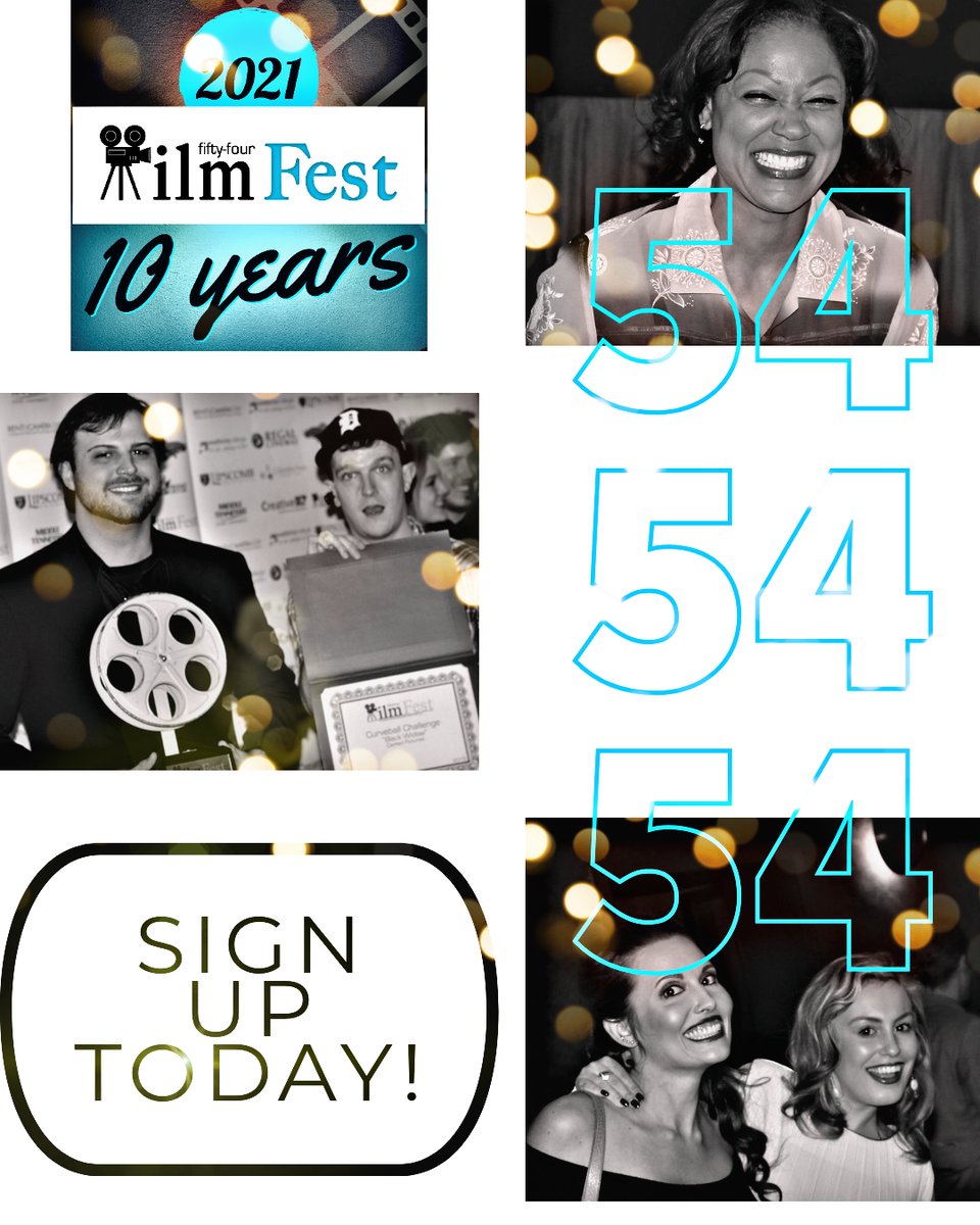 The 54 is just 7 weeks from Inception. Register today to make your movie and join us as we open to filmmakers across the country. #filmmakerslife #filmfestival #filmfestival2021 #supportindiefilm #shortfilm #openregistration #filmcompetition