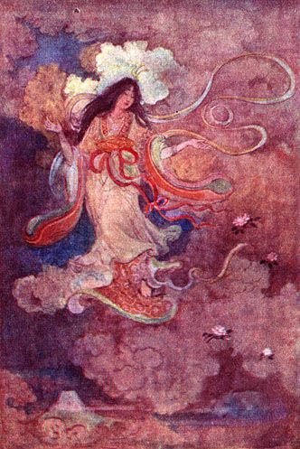 Gods in the heavens arc1/ 𝙆𝙤𝙣𝙤𝙝𝙖𝙣𝙖𝙨𝙖𝙠𝙪𝙮𝙖-𝙝𝙞𝙢𝙚 (Sakuya-bime) is the goddess of Mount Fuji and all volcanoes in Japan. She is also the blossom-princess and symbol of delicate earthly life. She is often considered an avatar of Japanese life, especially+