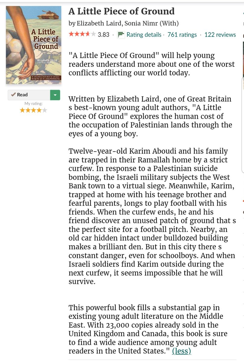 marinareads19's tweet photo. Book synopsis in @goodreads 🌟🌟
#Alittlepieceofground #elizabethlaird https://t.co/eoUD1QjKTG