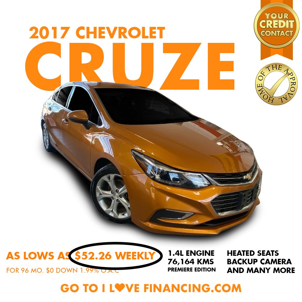 ilovefinancing's tweet photo. 𝟐𝟎𝟏𝟕 𝐂𝐇𝐄𝐕𝐑𝐎𝐋𝐄𝐓 𝐂𝐑𝐔𝐙𝐄 𝐏𝐑𝐄𝐌𝐈𝐔𝐌
Call us by phone or zoom in to schedule your test drive today! or apply now for your No-Obligation Pre-Approval on our website https://t.co/olaLp8AXRd.

#winnipeg #manitoba #canada #alberta #saskatchewan #Ontario #Quebec #BC https://t.co/pxgEfMWJ91