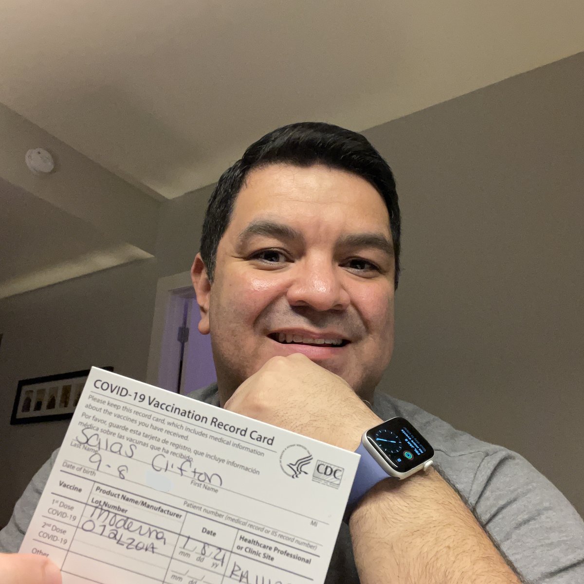CSalas98's tweet photo. An emotional day for me today as I am thankful to have received the #COVID19 vaccine today.  Each of us can make a difference.  We will get through this!

#COVIDVaccine #VaccinesWork #IGotMyShot #VaccinesSaveLives #Vaccinated #ProtectedTogether #ThisIsOurShot #IBelieveInScience https://t.co/VA5iytg78A